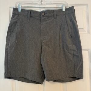 Free Fly Hybrid Mens Shorts Sz 32 Gray Golf Performance Outdoor 7 " Inseam‎ Work